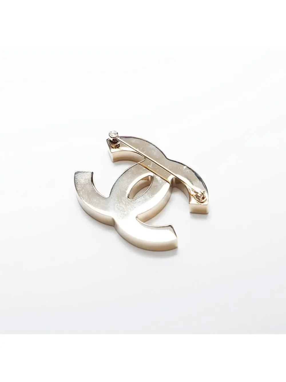 Chanel Cc Logo Brooch Metal #246952C98B
